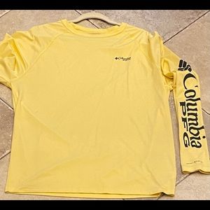 PFG Men’s Columbia yellow XL long sleeve shirt